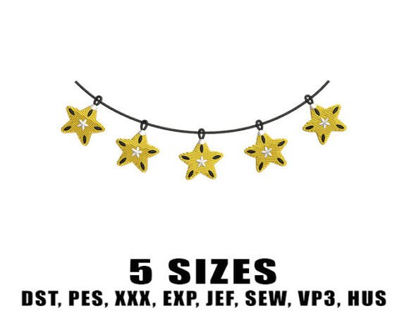A Festive Star Garland Embroidery Design Review