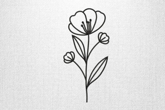 A Minimalist Floral Stem for Boutique Apparel