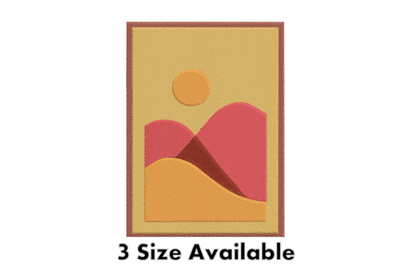A Practical Review of the Minimalist Sun Mountain Embroidery Design