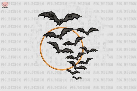A Professional Review: Bat Halloween Embroidery for Boutique Sweatshirts