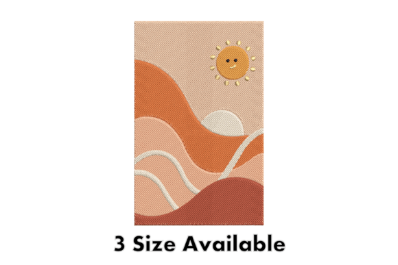 A Warm Review of Smiling Sun and Hills Embroidery Art