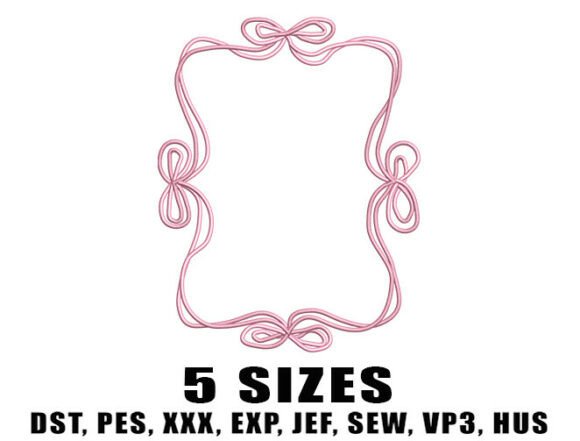 A Whimsical Pink Bow Frame for Embroidery Projects