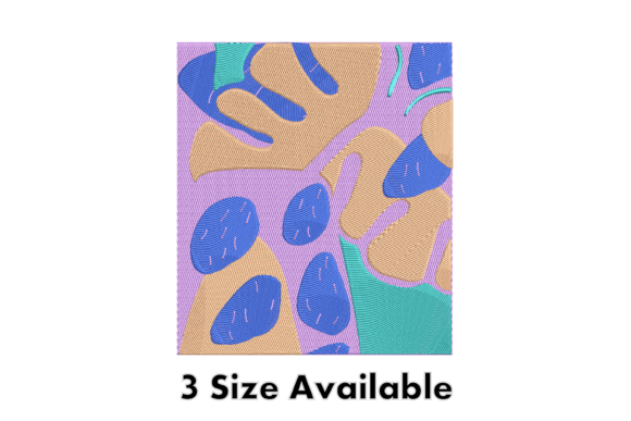 Abstract Shapes Embroidery for Bold Boutique Apparel