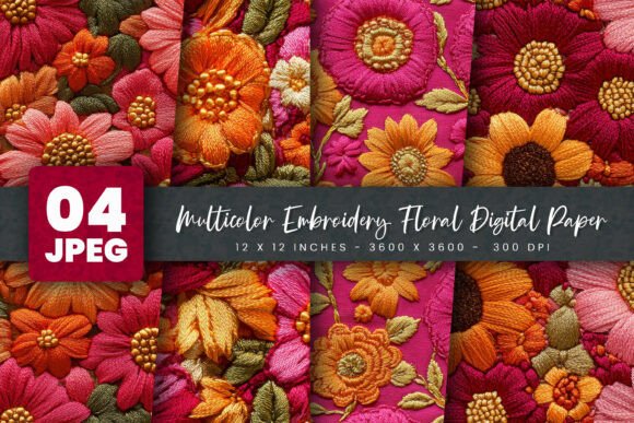 Embroidery Designer’s Seasonal Review: Multicolor Embroidery Floral Digital
