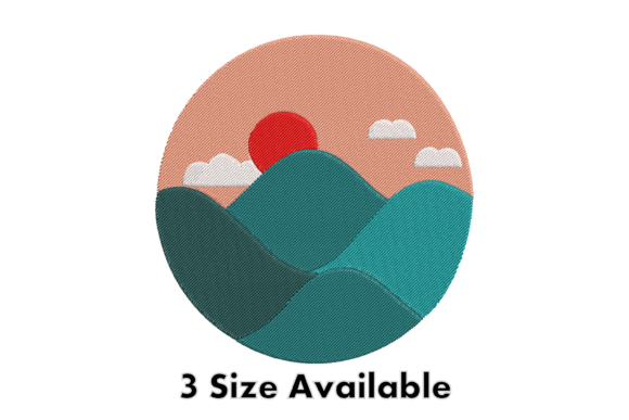Evaluating the Sunset Mountain Embroidery Design File