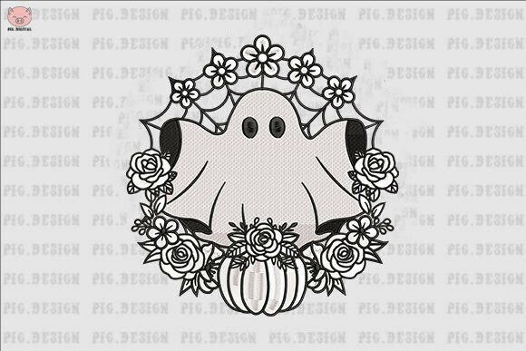 Floral Ghost with Crown Embroidery Design Review