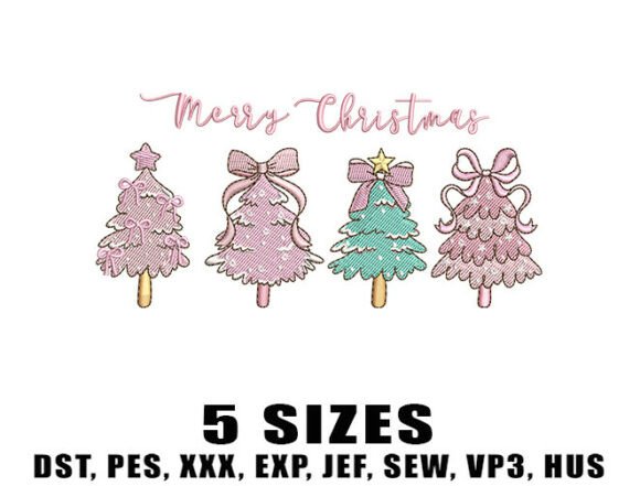 My Designer Review of the Romantic Pink Tree Embroidery Design