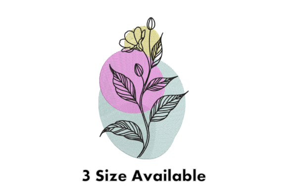Reviewing the Abstract Floral Line Embroidery File
