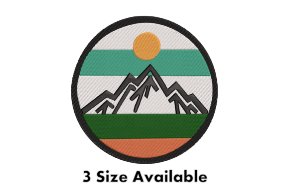 Reviewing the Mountain Badge Embroidery Design File