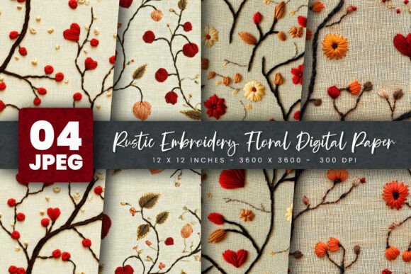 Rustic Embroidery Floral Paper: A Designer's Hands-On Review