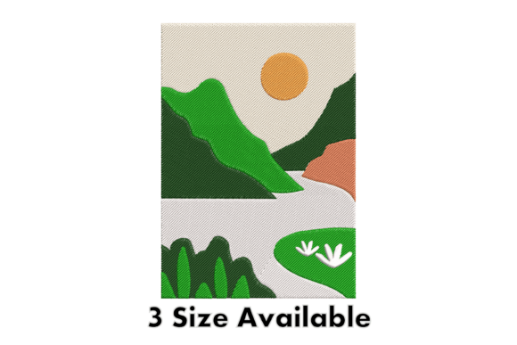 Scenic Mountain River Embroidery Art: A Designer's Review
