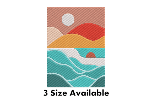 Sunset Waves Landscape Embroidery: A Seller's Review