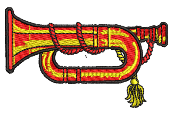 Trumpet Embroidery Design: A Bold Seasonal Statement